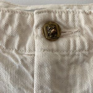 Gravel & Gold painter pants 3 (large) natural raw hem